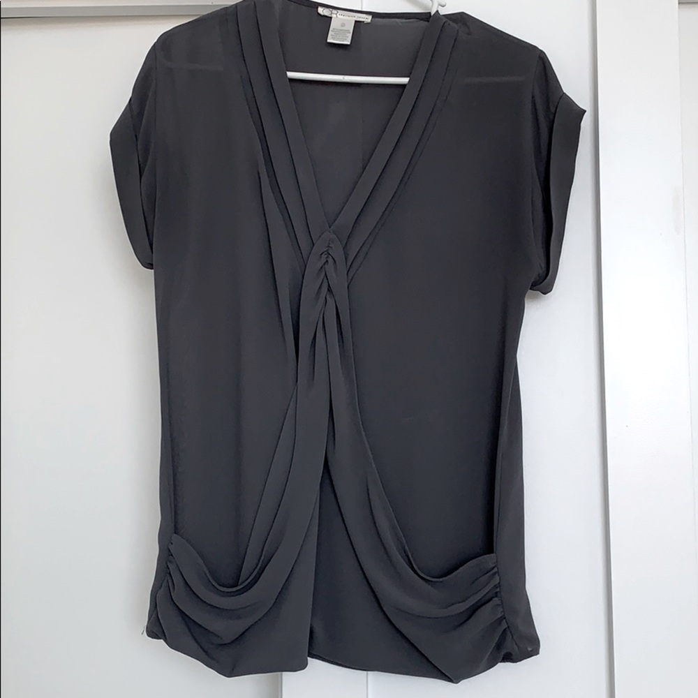 Float gray blouse